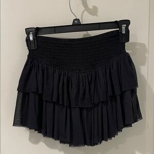 Art Class Black Layered Mini Skirt